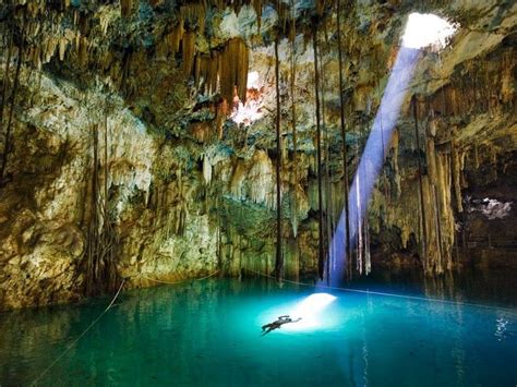 Cenotes Are Complexes Of Sinkholes And Caves In The Karst Geological