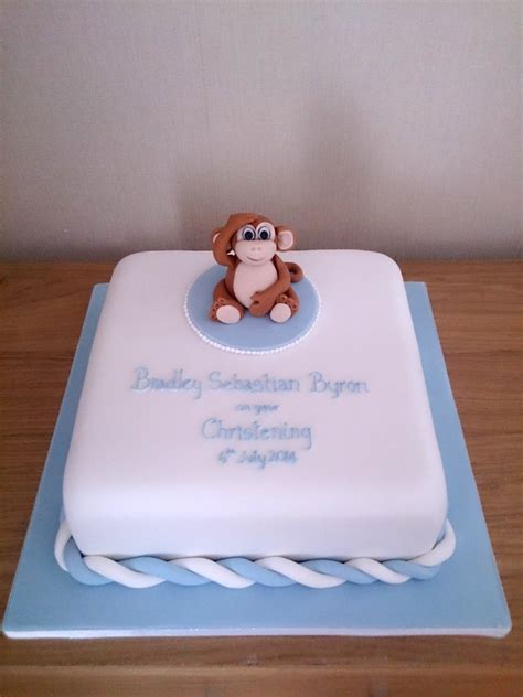 Cheeky Monkey Christening Cake Susies Cakes