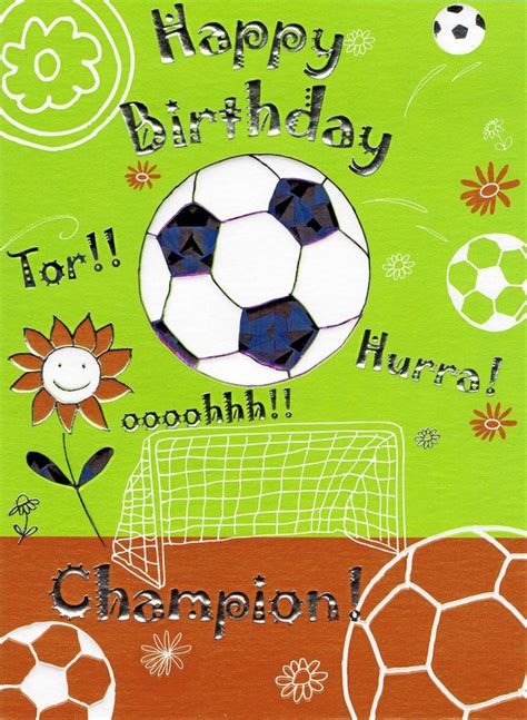 Geburtstagskarte Für Champions Fußball Kartenwichtelde
