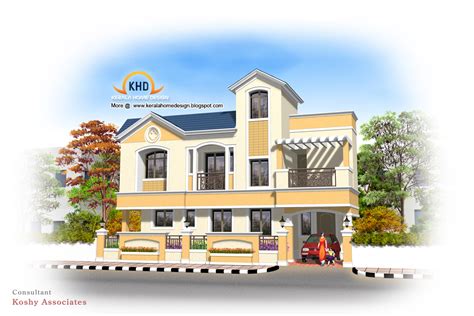Home Plan And Elevation 1950 Sq Ft ~ Kerala House Design Idea