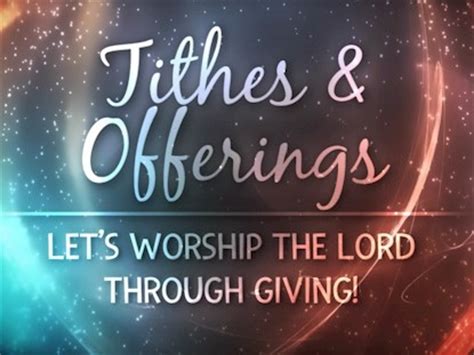Jun 03, 2021 · tithes and offering images and stock photos. Cosmic Tithes And Offering Motion | Animated Praise ...