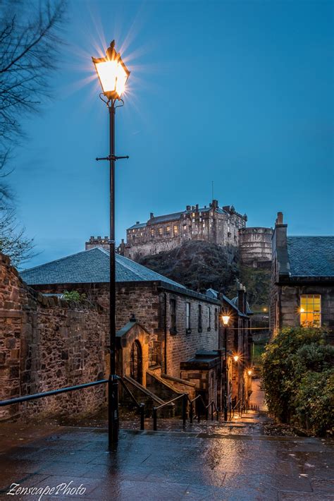 The Vennel And Edinburgh Castle Prints From Zenscapephoto