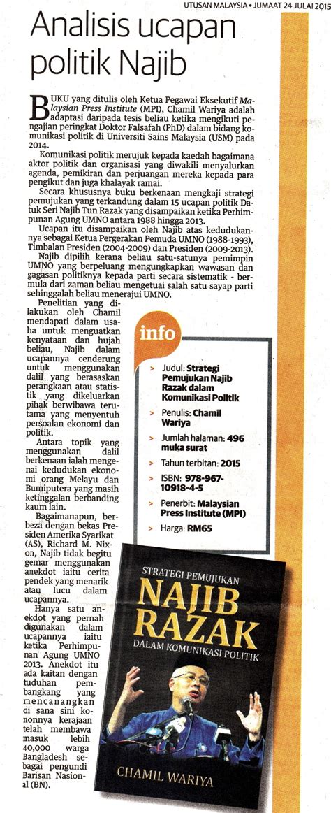 Hanya di the best deals store. Ulasan buku Strategi Pemujukan Najib Razak Dalam ...