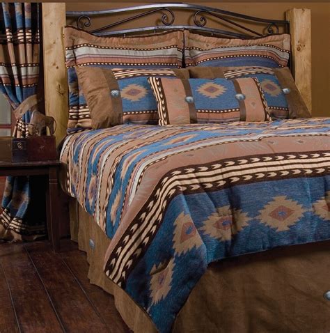 They include the fitted sheets and pillowcases needed for a full bedspread. Western Southwest Sierra Bedding Set Twin Queen King ...