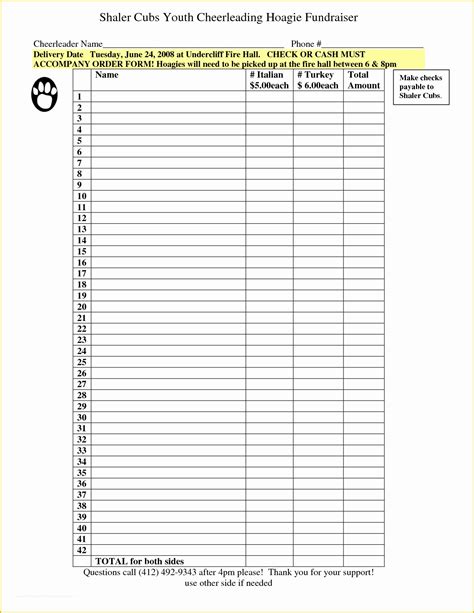 Fundraiser Template Free Of 6 Best Of Free Printable Fundraiser Forms