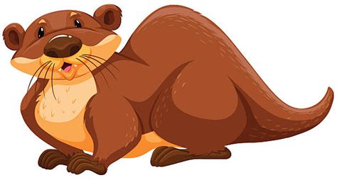 Royalty Free Cute Otter Clip Art Vector Images And Illustrations Istock