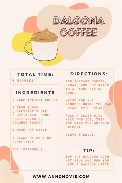How To Make Dalgona Coffee Three Different Ways — Annchovie
