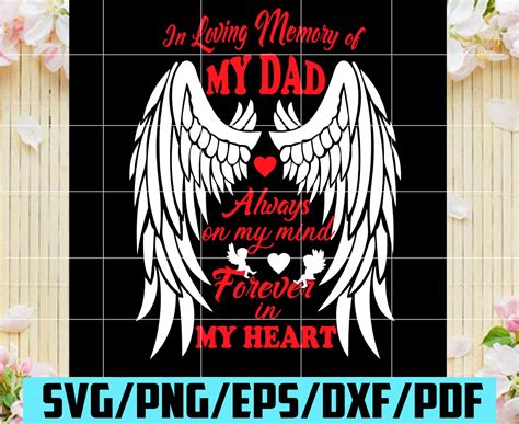 In Loving Memory Of My Dad Svg Fathers Day Svg Dad Svg Etsy