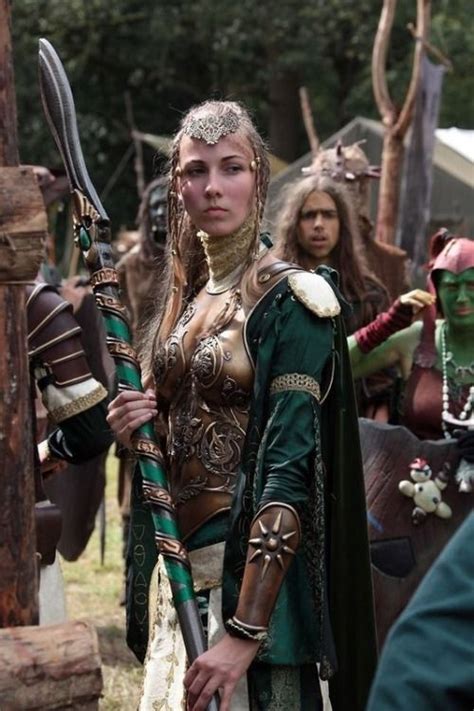 Female Elf Warrior Fantasy Cosplay Female Elf Warrior Woman
