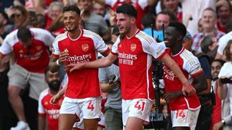 Rice Scores As Arsenal Hit Back To Beat Man United 3 1