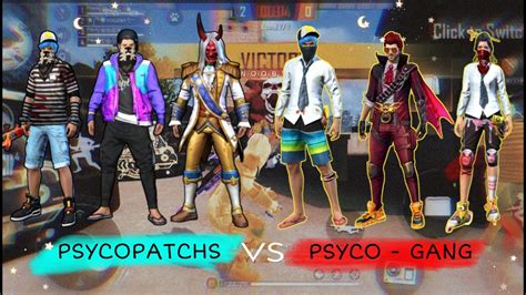 Free Fire Psychopaths Vs Psyco Gang Noob Gaming Youtube