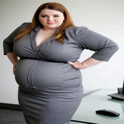 Office Business Suit Morbidly Obese Ssbbw Pregnant F Openart
