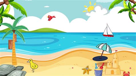 Introduce 36 Imagen Cartoon Beach Background Thpthoanghoatham Edu Vn