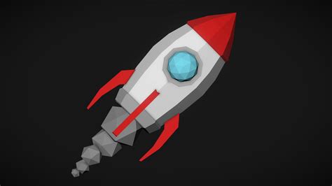 Rocket Ship Low Poly Download Free 3d Model By Billy Jackman