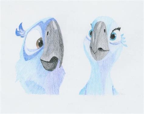 Blu And Jewel Panel By Ceruleanmacaw On Deviantart Disney Drawings
