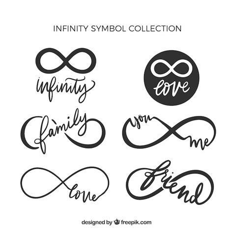 Premium Vector Infinity Symbol With Word Collection