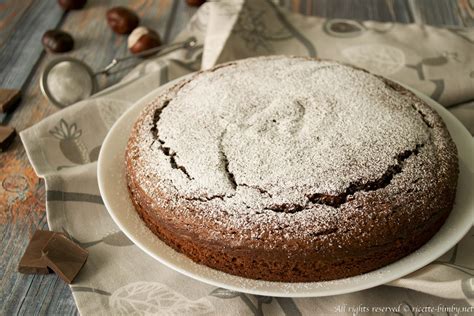 La torta al cioccolato fondente è un dolce classico goloso! Torta al cioccolato e farina di castagne Bimby • Ricette Bimby