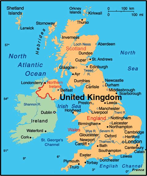 Map Of United Kingdom Big Ben