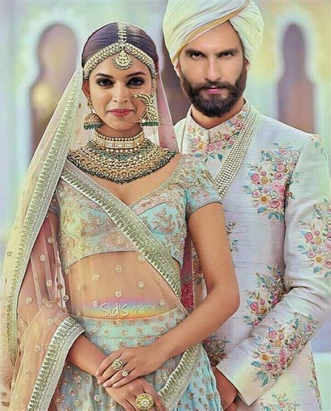 Deepika Padukone And Her New Husband Ranveer Singh Indian Wedding Fashion Indian Wedding