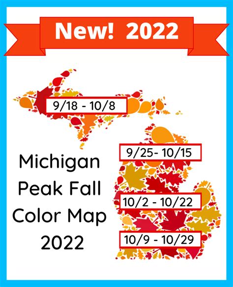 2022 Michigan Fall Colors Map When To See Michigan Fall Color Change