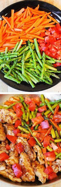 This may cause you to turn to fast food or the snack machine for a quick bite. Balsamic Chicken and Vegetables | Recipe | Low calorie recipes, Food recipes, Healthy