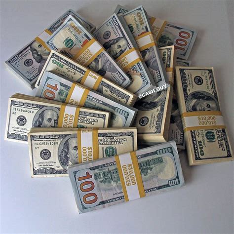 100 Dollar Bills Stacks Colorful Money Stacks At The Desk Enjoy