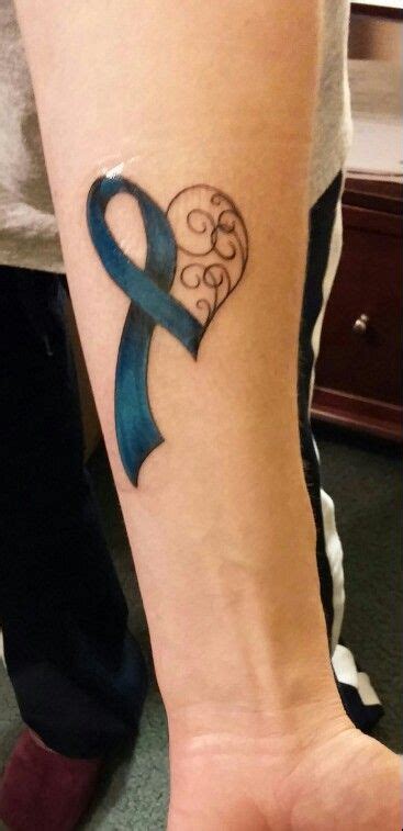 Got My Colon Cancer Awareness Tattoo Last Night Cancer Awareness