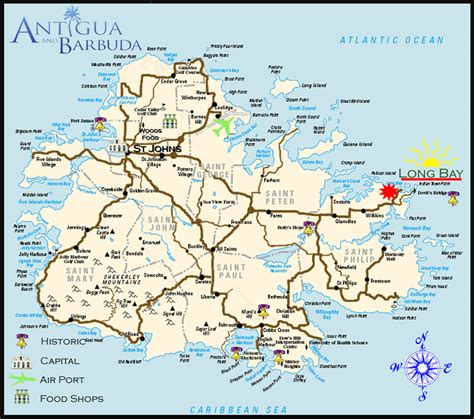 Antigua Cruise Port Map Polizmedicine
