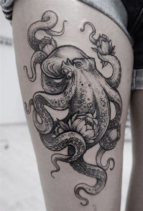 35 Octopus Tattoos For Leg