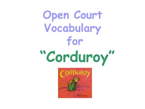 Ppt Open Court Vocabulary For Powerpoint Presentation Free Download