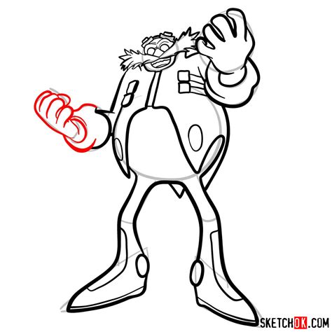 How To Draw Dr Robotnik Eggman From Sonic The Hedgehog Sketchok