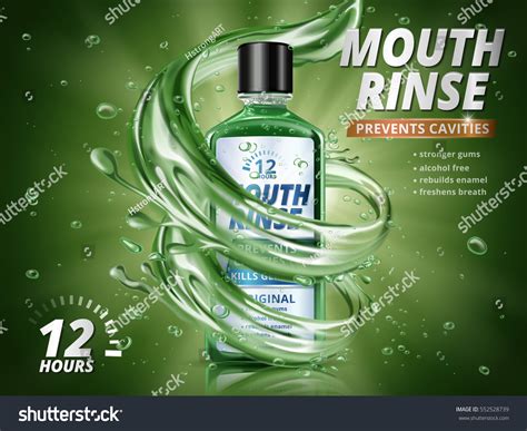 mouthwash bottle mockup templates  premium