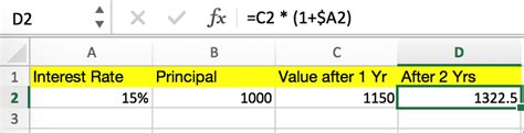 Compound Interest Formulas In Excel