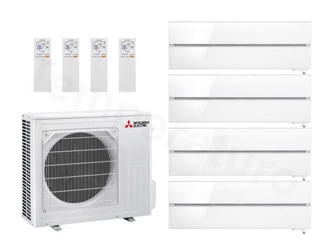 Mitsubishi Diamond 4 Raum Multisplit Klimaanlage 2x 1 8 1x 2 5 1x 3