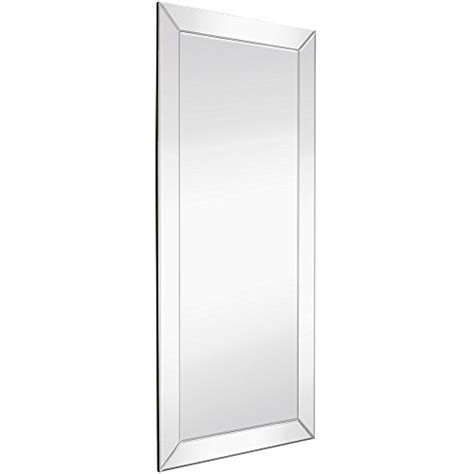 Hamilton Hills 24x54 Inch Rectangular Polished Silver Framed Mirrors For Wall Large Luxury