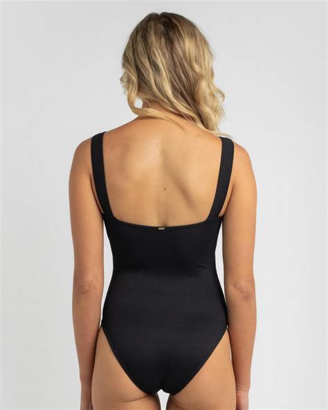 kaiami flynn one piece swimsuit in black city beach australia