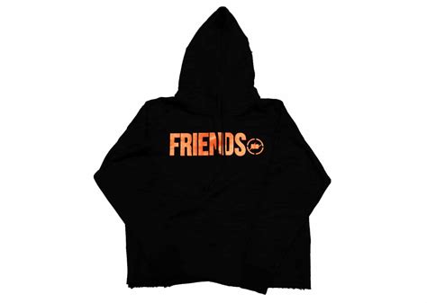 Buy Vlone X Fragment Friends Orange V Hoodie Black Online In Australia