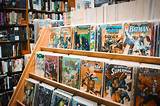 Comic Book Store Shelves