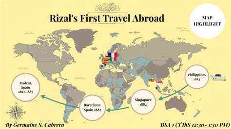 Rizal S First Travel Abroad By Germaine Cabrera On Prezi