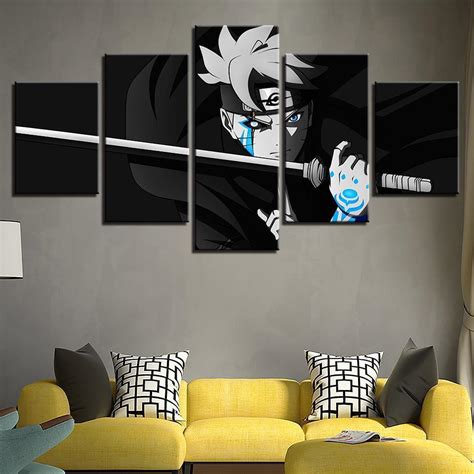 Uzumaki Naruto Anime 5 Panel Canvas Art Wall Decor Canvas Storm