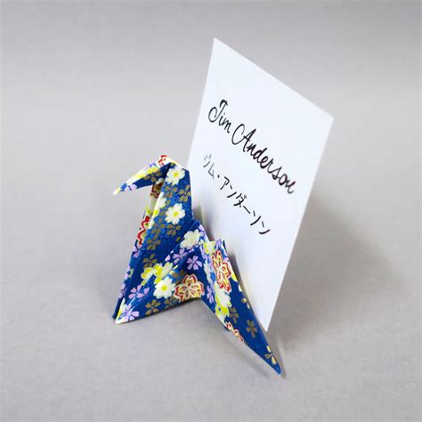 Origami Place Cards And Holders Lavender Home Cands Ltd