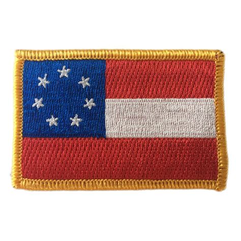 2x3 Stars And Bars Patch First Confederate Liberty Or Death Usa