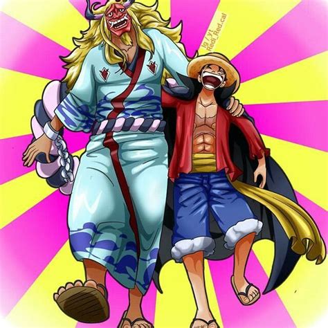 Yamato And Luffy One Piece Anime Yamato Luffy