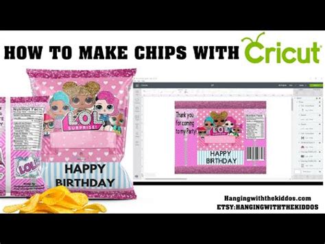 How to make print and cut candy boxes in cricut design space | how to print then cut with cricut ds | free gable box template. Chip Bag Tutorial Cricut Design Space- How to make Custom ...