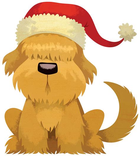 Create an account or log into facebook. Christmas dog clipart
