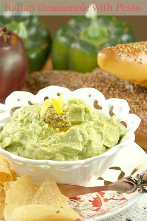 An easy low carb guacamole recipe for any dinner! Italian Guacamole with Pesto and Parmesan | Recipe | Food, Recipes, Healthy snacks recipes