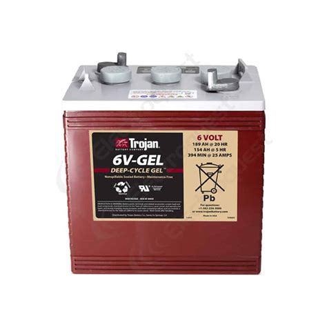 6vgel Trojan Deep Cycle Battery 6v 189ah Electroquest