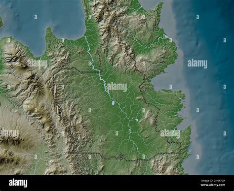 Agusan Del Sur Province Of Philippines Elevation Map Colored In Wiki