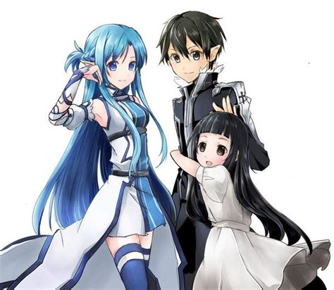 Asuna Kirito And Yui Sao Kirito And Asuna Kirito Kirigaya Online