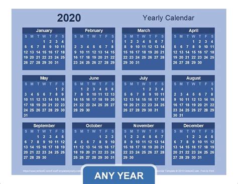Impressive Calendar Templates By Vertex42